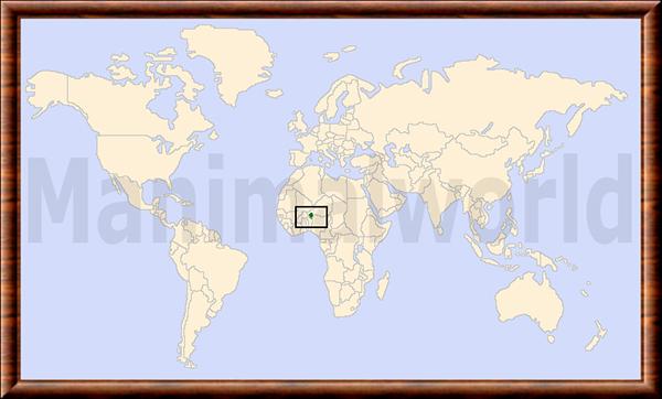 Giraffa camelopardalis peralta repartition