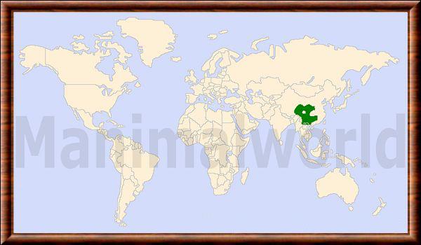 Moschus berezovskii distribution