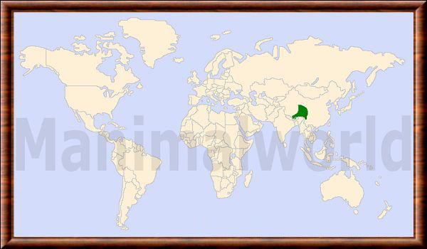 Moschus chrysogaster distribution