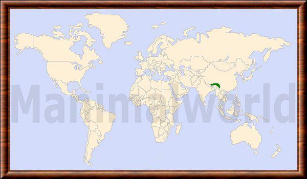 Moschus fuscus distribution